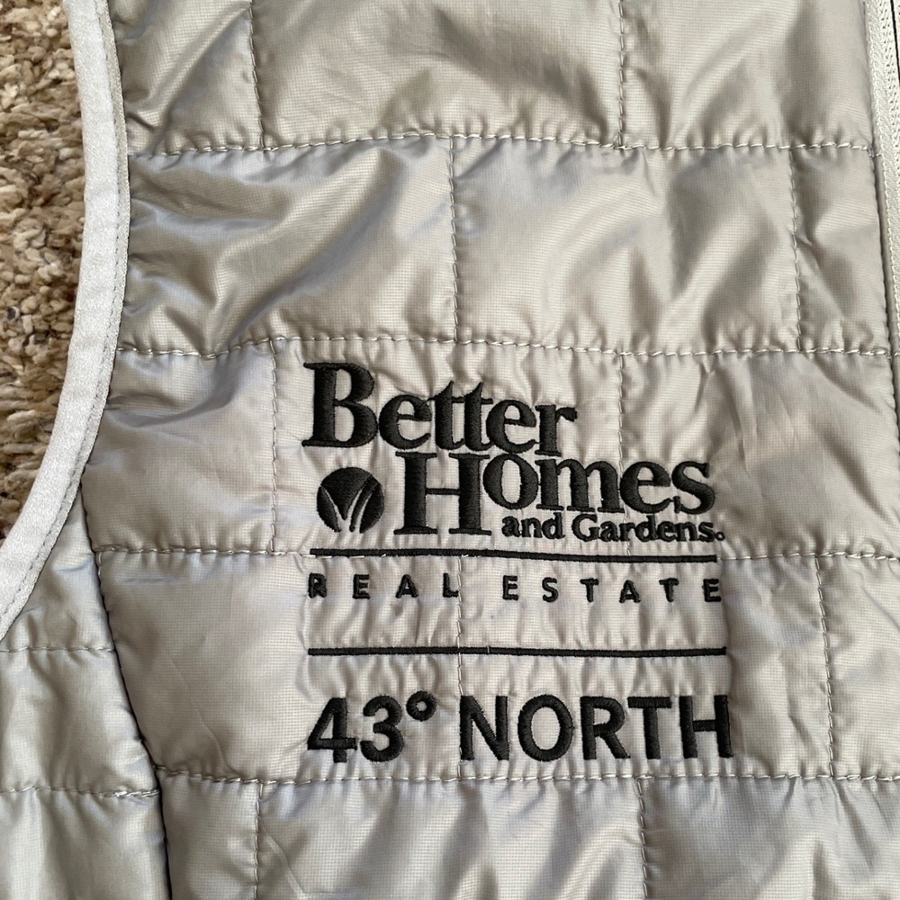 Patagonia Nano Puff Vest Womens Medium Gray Gorpcore Outdoor Better Homes Logo - Picture 5 of 12